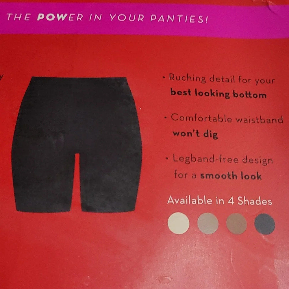Small SPANX Power Short Shaper Very Black Seamless Ultra soft Lightweight
